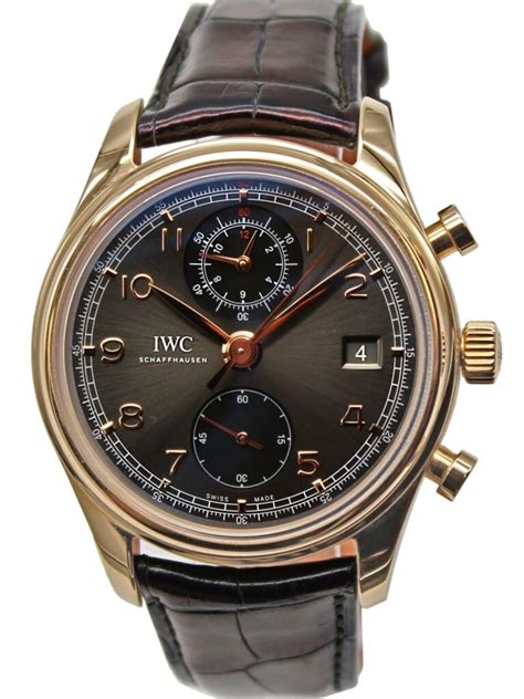 iwc portuguese rose gold|IWC Portuguese Chronograph Classic Portuguese.